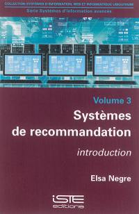 Systèmes de recommandation : introduction
