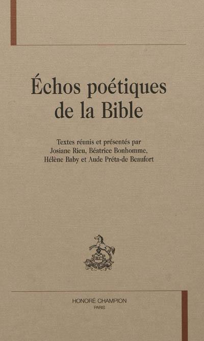Echos poétiques de la Bible