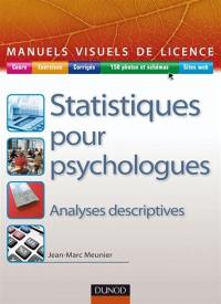 Statistiques pour psychologues : analyses descriptives