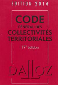 Code général des collectivités territoriales : 2014