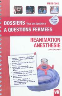 Réanimation, anesthésie