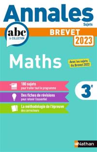 Maths 3e : annales 2023