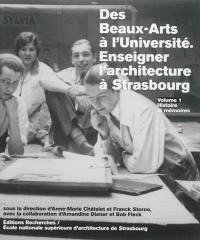 Des Beaux-Arts à l'université : enseigner l'architecture à Strasbourg