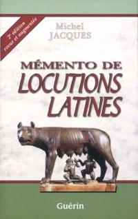 Memento de locutions latines