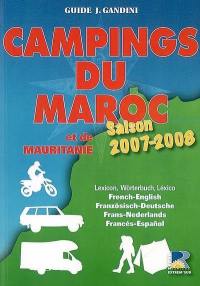 Campings du Maroc et de la Mauritanie : saison 2007-2008