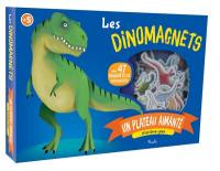Les dinomagnets : un plateau aimanté et un livre-jeux