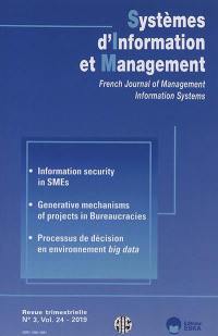 Systèmes d'information et management, n° 3 (2019)