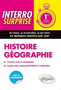 Histoire géographie : 1res ES, L
