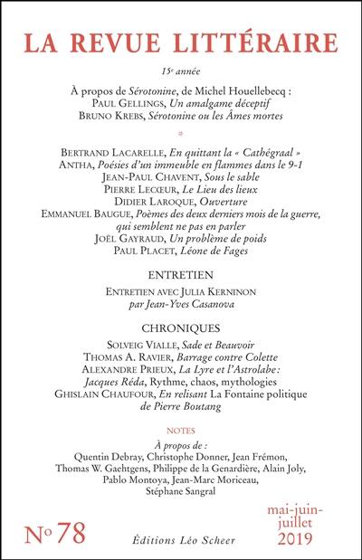 Revue littéraire (La), n° 78