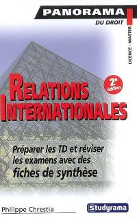 Relations internationales : préparer les TD et réviser les examens avec des fiches de synthèse