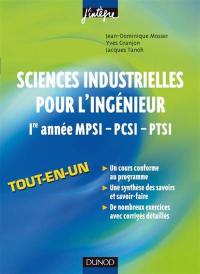 Sciences industrielles pour l'ingénieur, 1re année MPSI-PCSI-PTSI