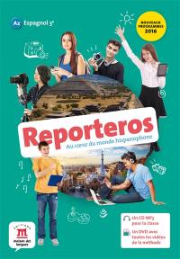 Reporteros, espagnol 3e A2 : au coeur du monde hispanophone : CD audio classe