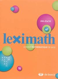 Leximath : lexique mathématique de base
