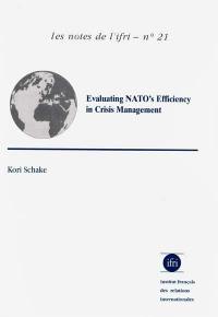 Evaluating Nato's efficiency in crisis management
