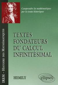 Textes fondateurs du calcul infinitésimal