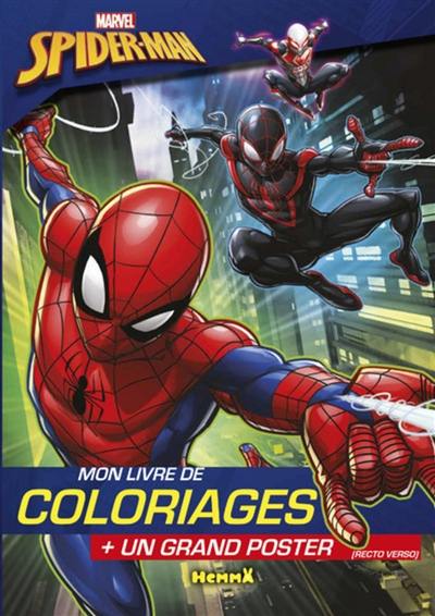 Livre de coloriage Spider-Man de Marvel - Marvel - Livre de coloriage  Spiderman 