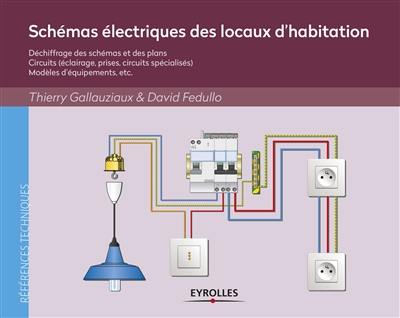 Schémas électriques des locaux d'habitation : déchiffrage des schémas et des plans, circuits (éclairage, prises, circuits spécialisés), modèles d'équipements, etc.
