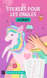 Stickers pour les ongles : Les licornes
