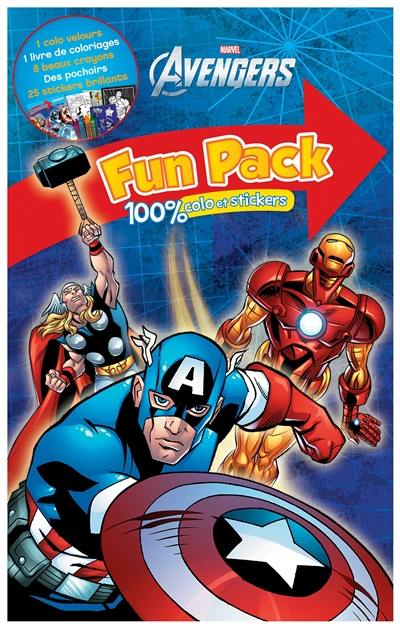 Avengers : fun pack : 100 % colo et stickers