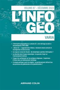 Information géographique (L'), n° 87-4. Varia