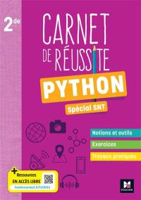 Carnet de réussite Python spécial SNT 2de