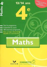 Mathématiques 4e, 13-14 ans