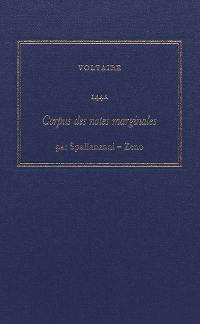Les oeuvres complètes de Voltaire. Vol. 144A-B. Corpus des notes marginales de Voltaire. Vol. 9A-B