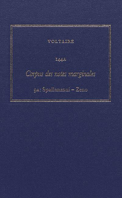 Les oeuvres complètes de Voltaire. Vol. 144A-B. Corpus des notes marginales de Voltaire. Vol. 9A-B