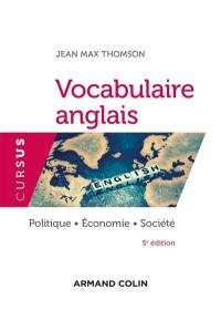 Vocabulaire anglais : politique, économie, société