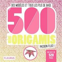 500 mini origamis passion fluo ! : des modèles et tous les plis de base