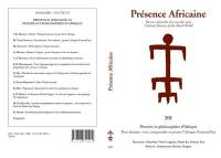 Présence africaine, n° 201. Pensées et philosophies d'Afrique : pour demain : voir, comprendre et penser l'Afrique d'aujourd'hui