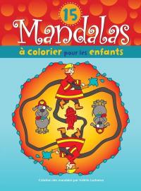 15 mandalas à colorier pour les enfants : pompiers