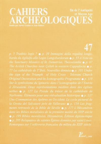 Cahiers archéologiques (Les), n° 47