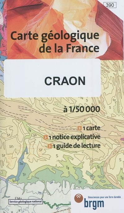 Craon : carte géologique de la France à 1:50.000