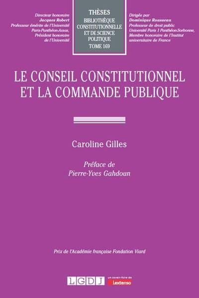 Le Conseil constitutionnel et la commande publique