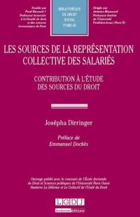 Les sources de la représentation collective des salariés : contribution à l'étude des sources du droit