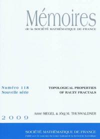Mémoires de la Société mathématique de France, n° 118. Topological properties of Rauzy fractals