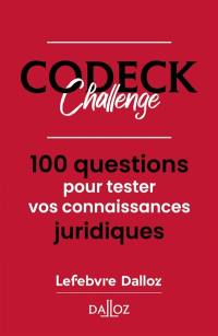 Codeck challenge : 100 questions pour tester vos connaissances juridiques