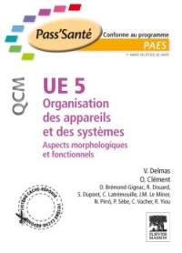 UE 5, organisation des appareils et des systèmes : aspects morphologiques et fonctionnels : PAES