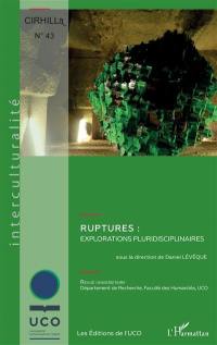 Ruptures : explorations pluridisciplinaires