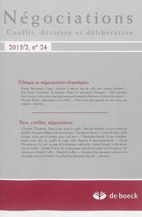 Négociations, n° 2 (2015). Ethique et négociations climatiques