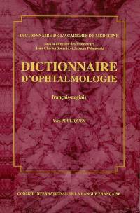 Dictionnaire d'ophtalmologie