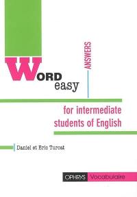 Word easy : for intermediate students of English : answers