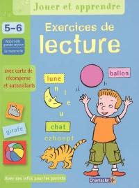 Exercices de lecture, Grande section maternelle, 5-6 ans