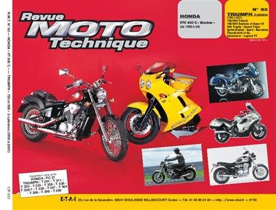 Revue moto technique, n° 93.2. Honda VT 600/Triumph 750-900