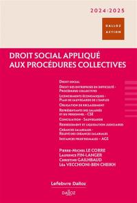 Droit social appliqué aux procédures collectives : 2024-2025