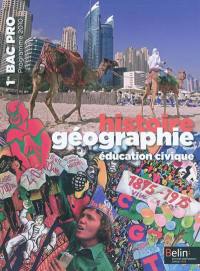 Histoire géographie, éducation civique, 1re bac pro : programme 2010