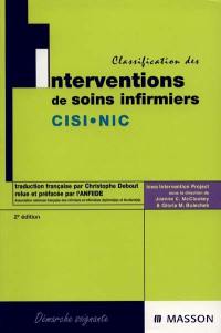 Classifications des interventions de soins infirmiers CISI-NIC