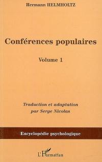 Conférences populaires. Vol. 1