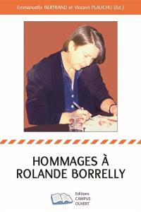 Hommages à Rolande Borrelly : 1942-2022